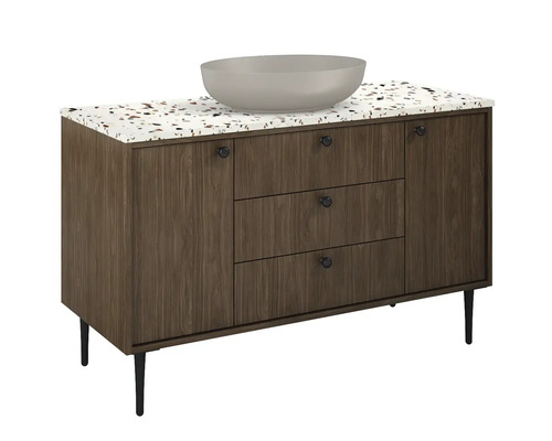 Jungborn wastafelmeubel PRIMUS BxHxD 1200 x 720 x 456 mm Frontkleur notenhout