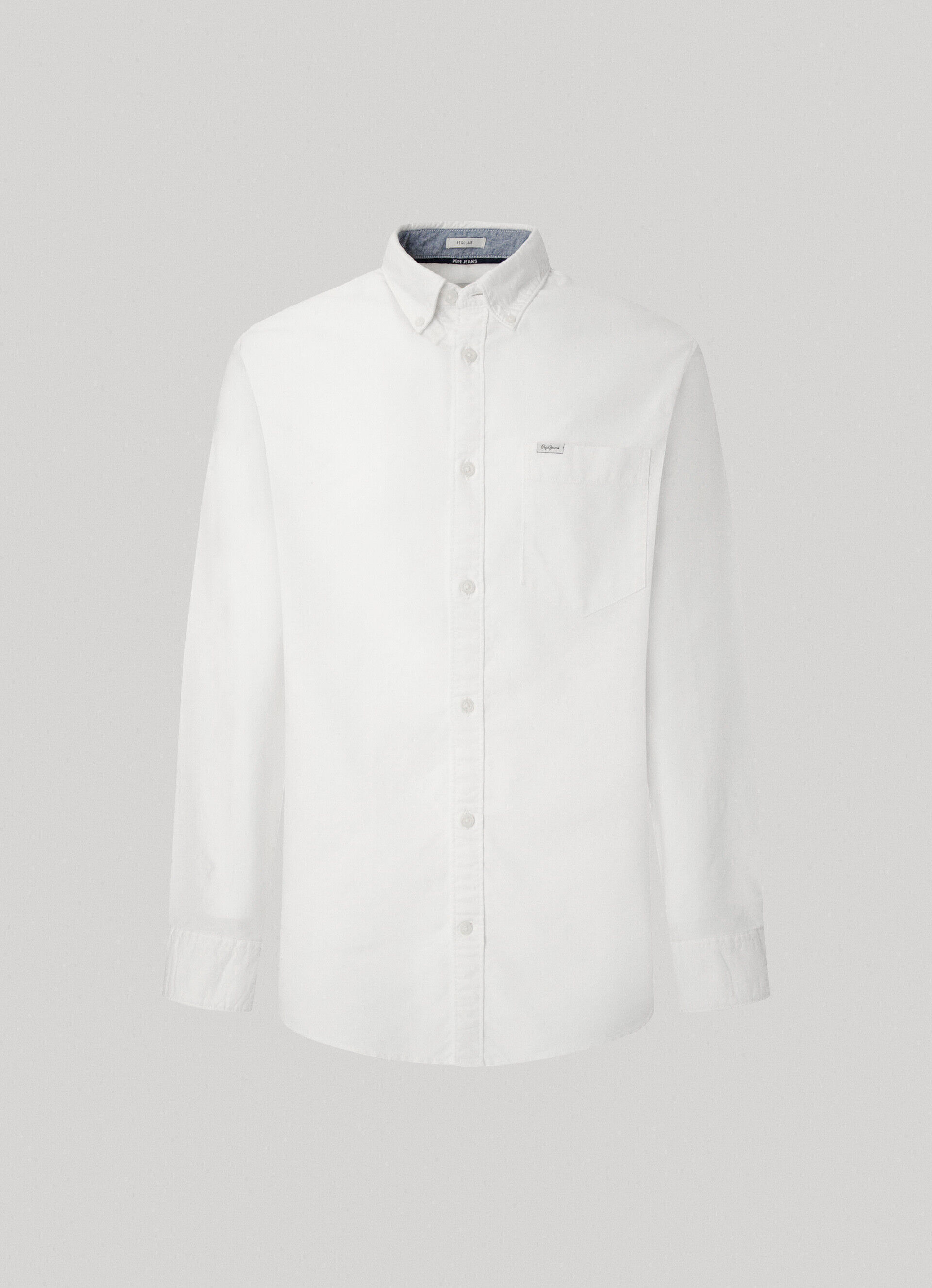 Camisa Oxford de corte regular - branca