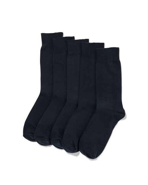 5 paires de chaussettes homme bleu foncé