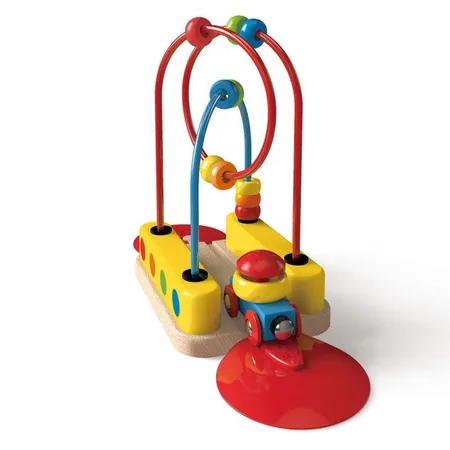 Hape Schienenelement mit Regenbogen-Perlenlabyrinth