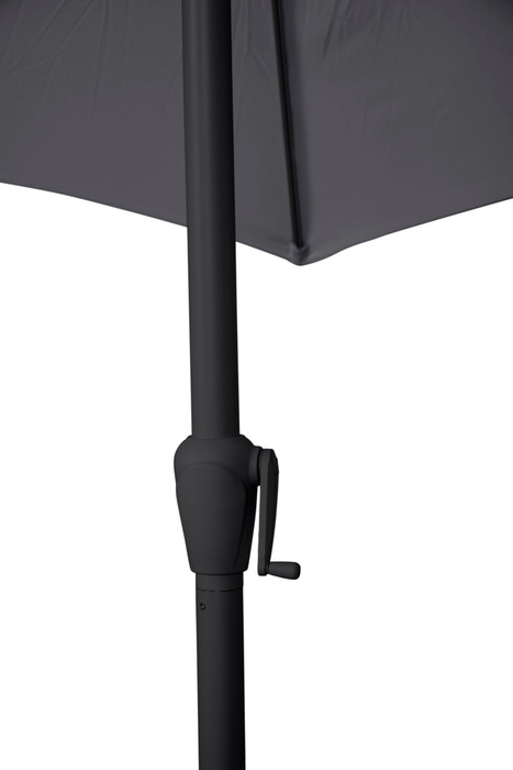 Parasol m/krank og tilt grå Ø300 x H247 cm - Sunlife