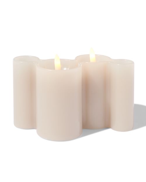 bougie led taupe