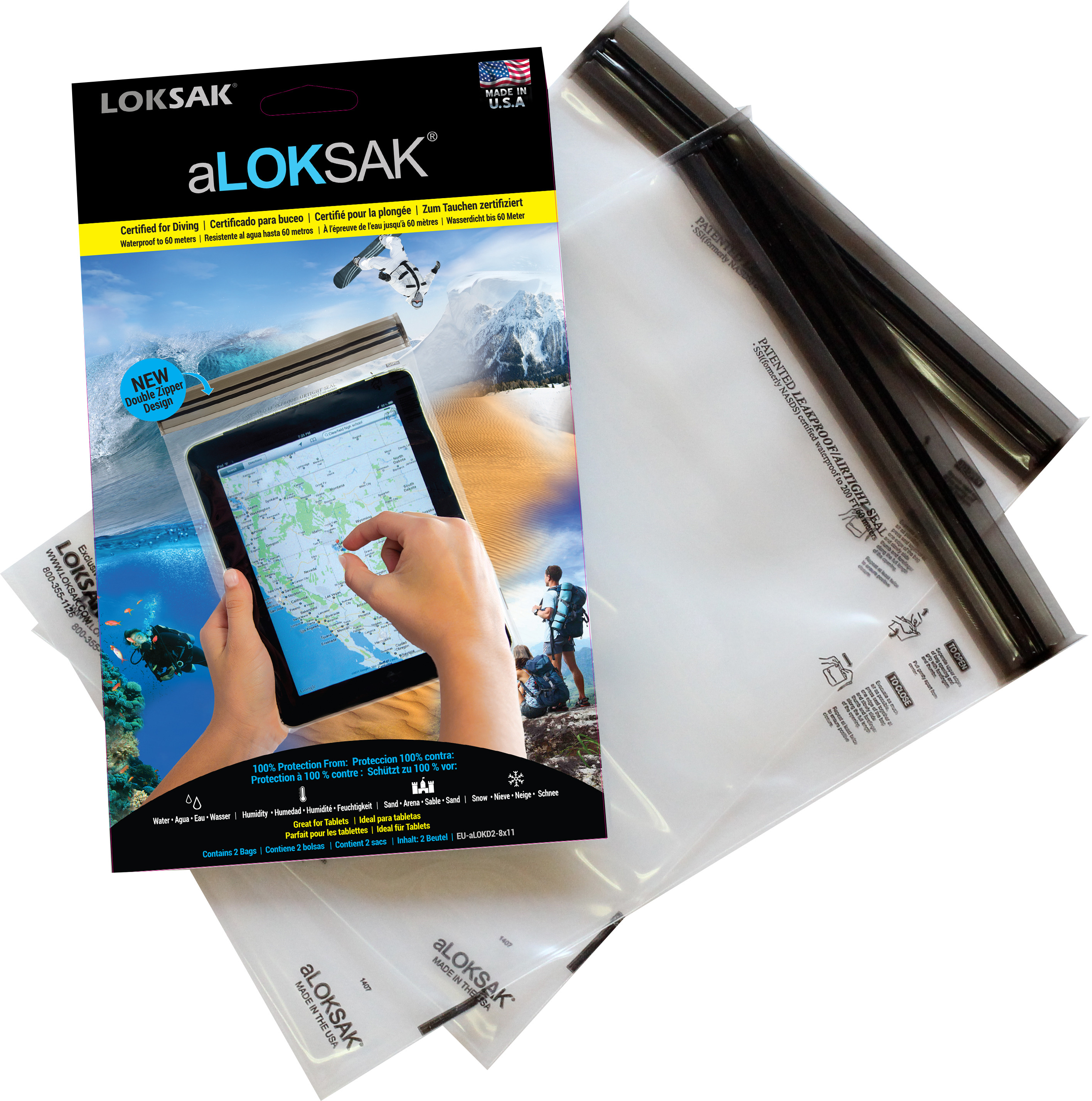 aLoksak 8x11 2er Tablet/iPad
