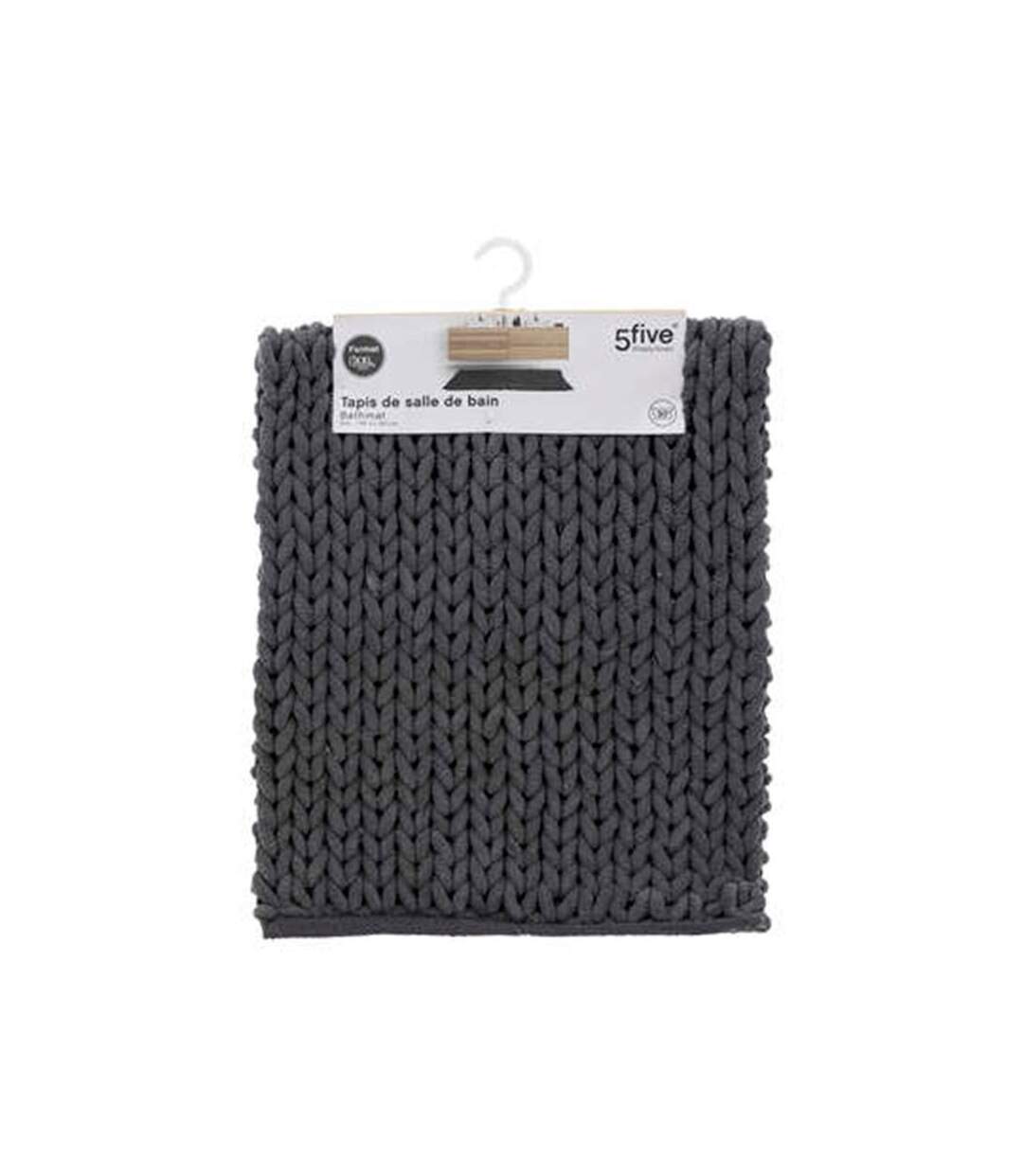 Tapis de Salle de Bain Tissé Épais 50x120cm Marron