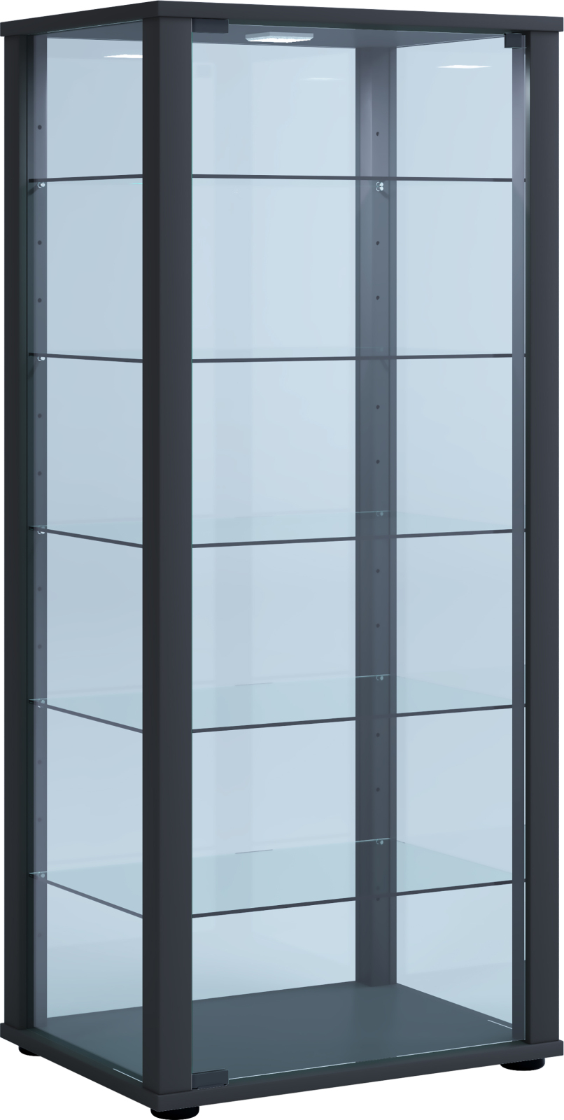 Vitrine KAVISA L - schwarz - 114,5 cm hoch