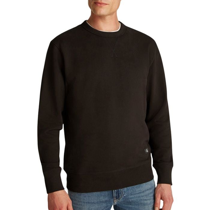 Calvin Klein Woven Label Crewneck Sweater Heren