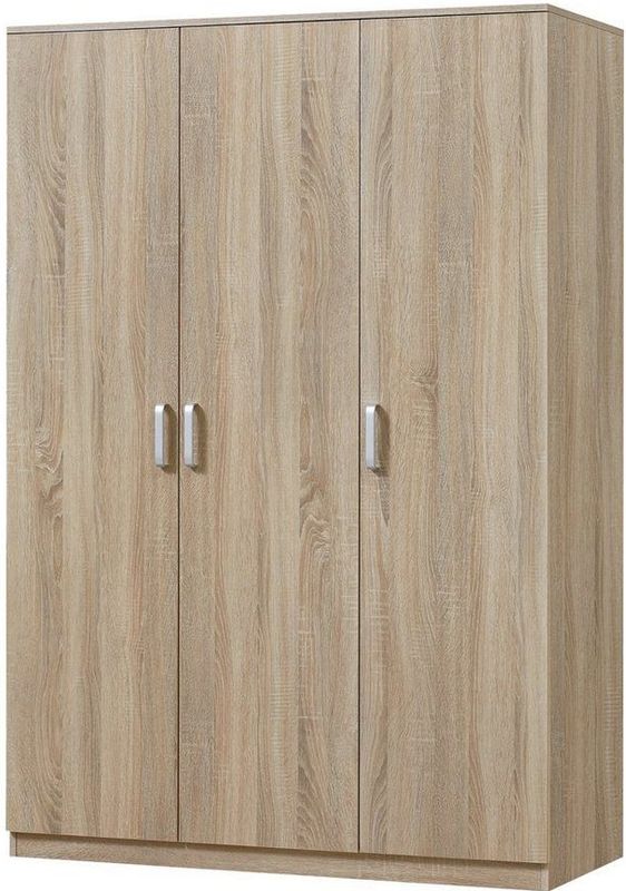 en.casa - Kledingkast - Sonoma Eiken - 176x120x52 cm