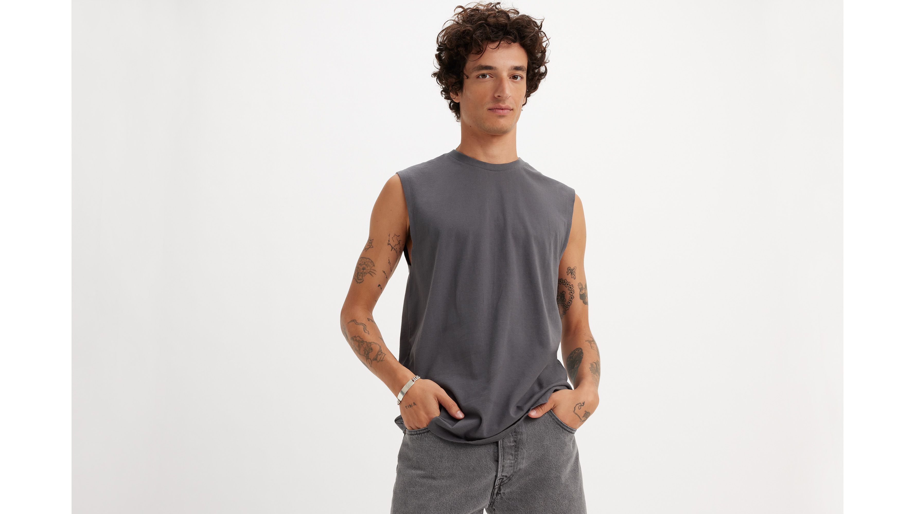 Débardeur Muscle - Blackened Pearl - Gris