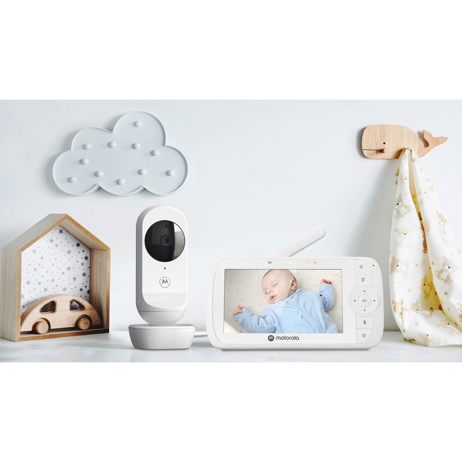 Motorola Video-Babyphone VM35 mit 5,0 Farbdisplay LCD