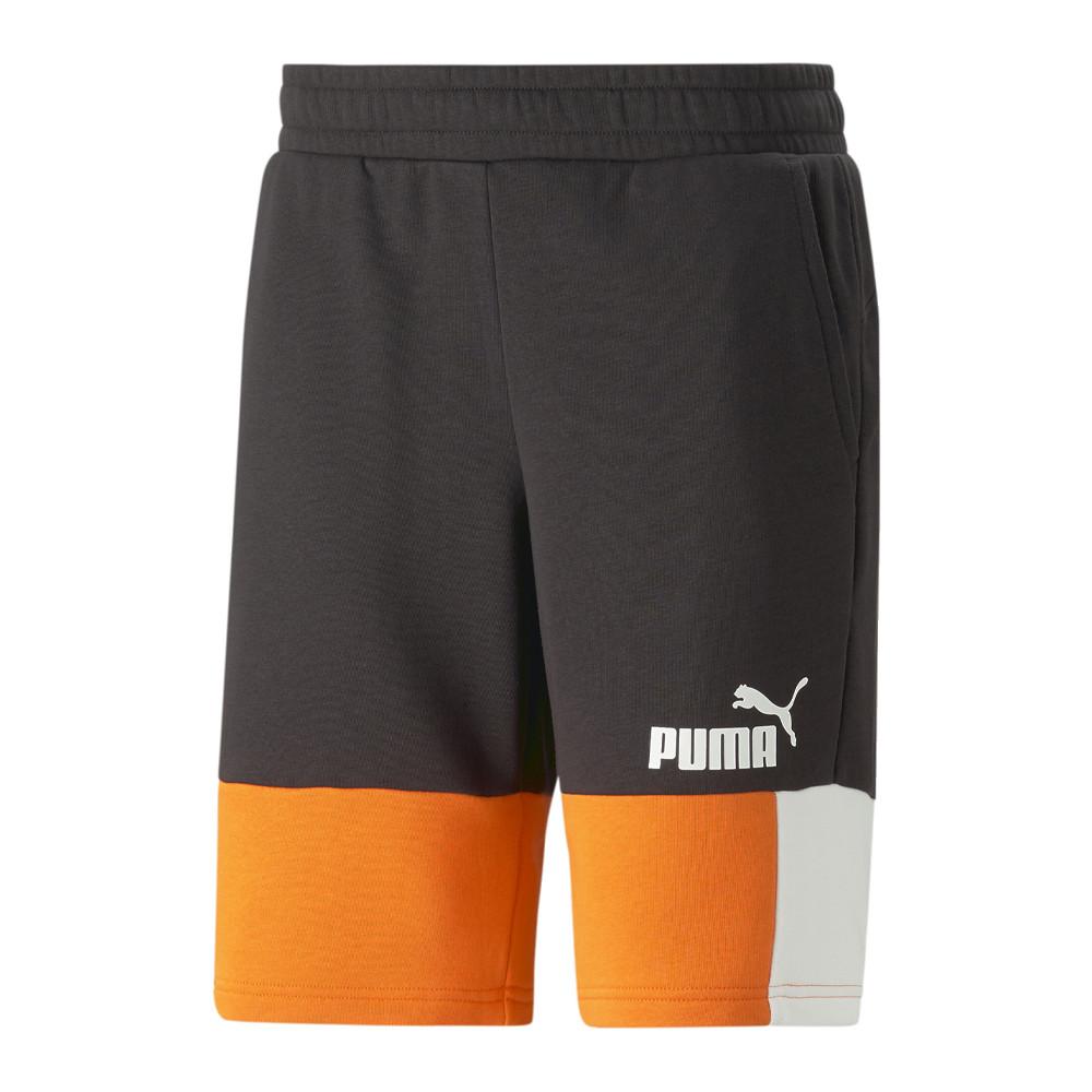 Puma Short Noir/Orange Homme Puma Ess Block