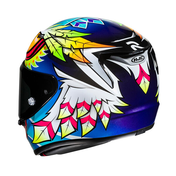 HJC - Casque RPHA 12 Spasso MC3H / Navy / Orange / Jaune fluo