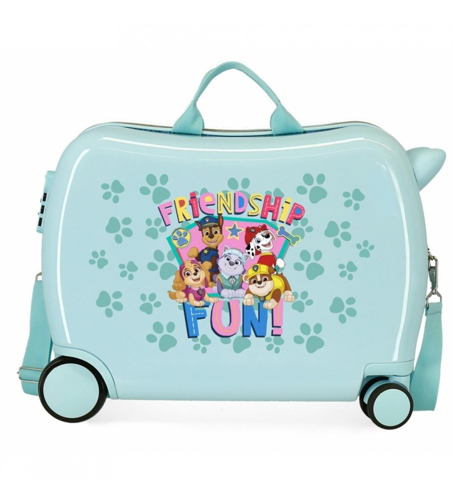 Mala infantil Joumma Bags Paw Patrol Friendship Turquesa - 38x50x20cm -