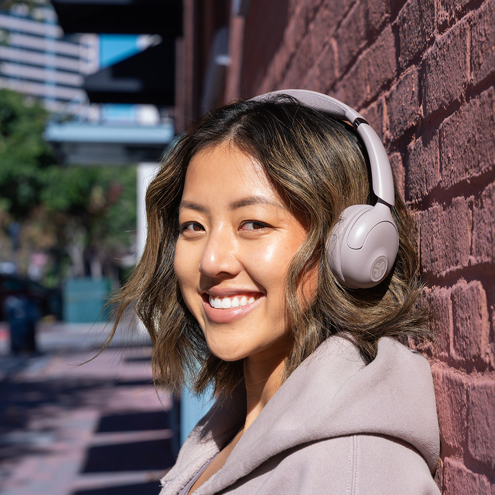 Go Lux Bluetooth 5.4 On-Ear Kopfhörer Wireless Headset mit Active Noice Cancellation ANC (IEUHBGOLUXANCRMVE93) - Mauve
