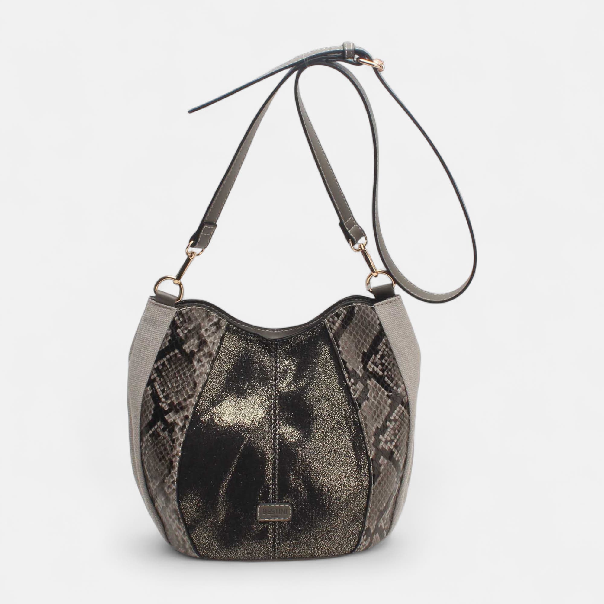 Sac bandoulière gris