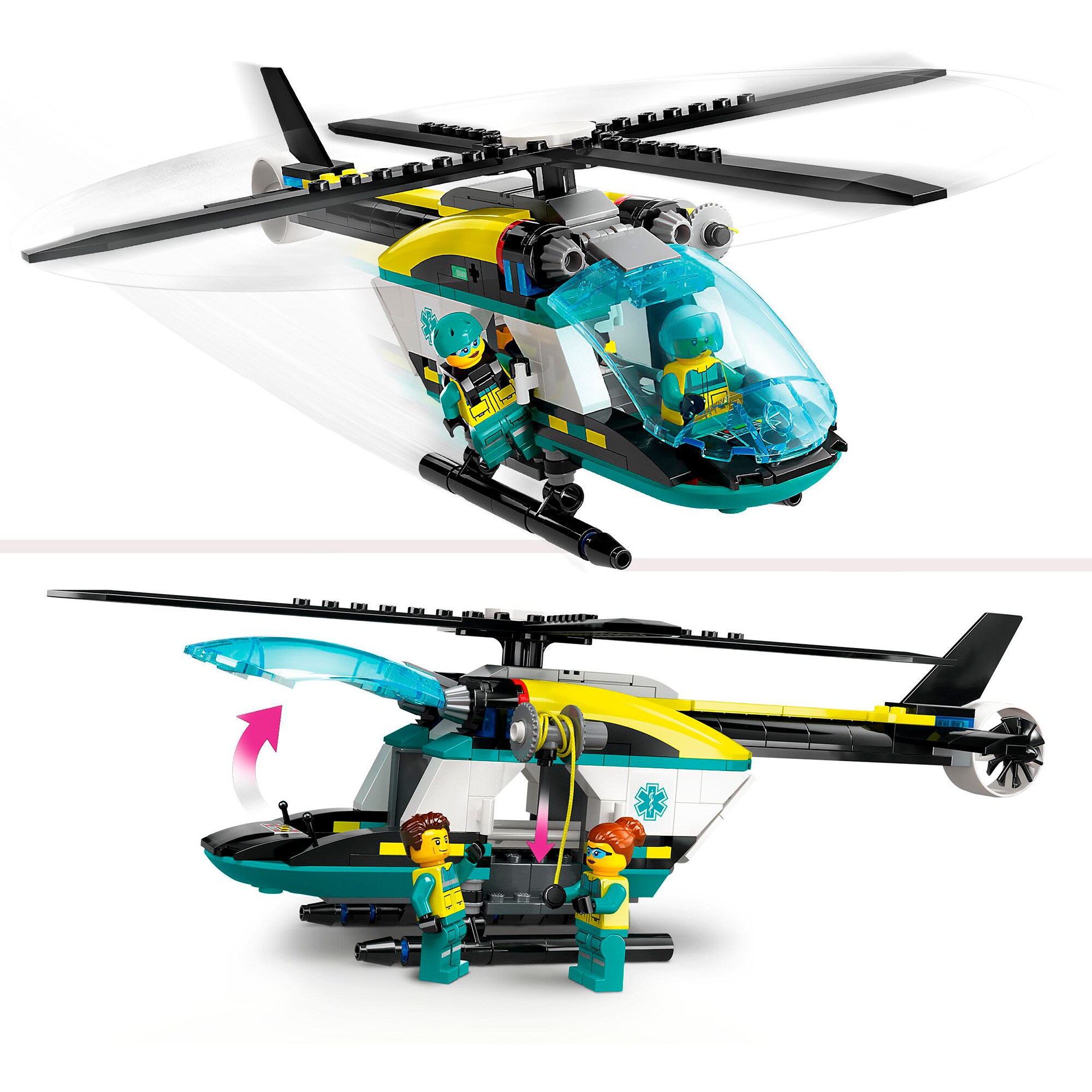 LEGO Konstruktionsspielzeug City Rettungshubschrauber