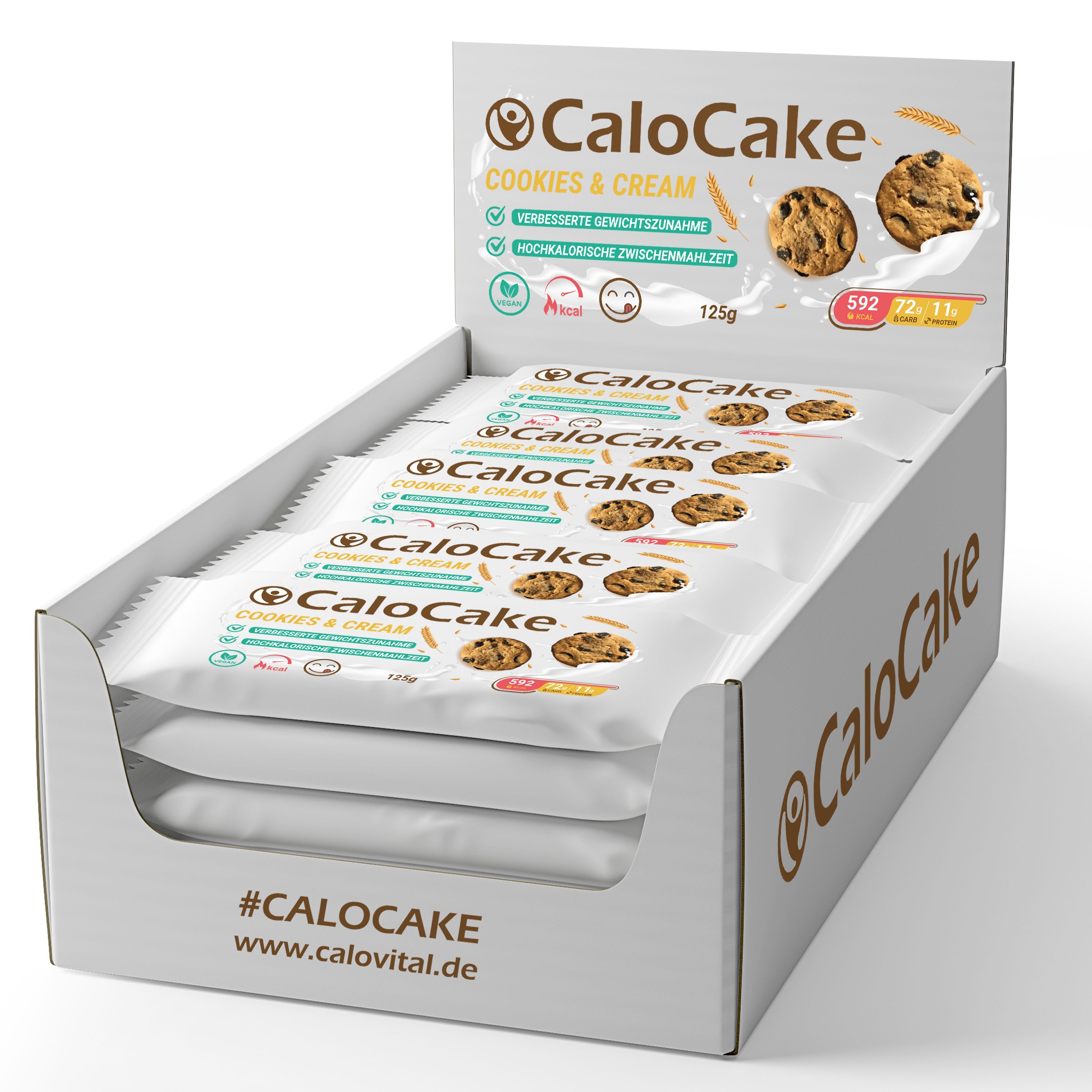 CaloCake von CaloVital | Ausdauer- & Energieriegel | als hochkalorische Nahrung für Gewichtszunahme