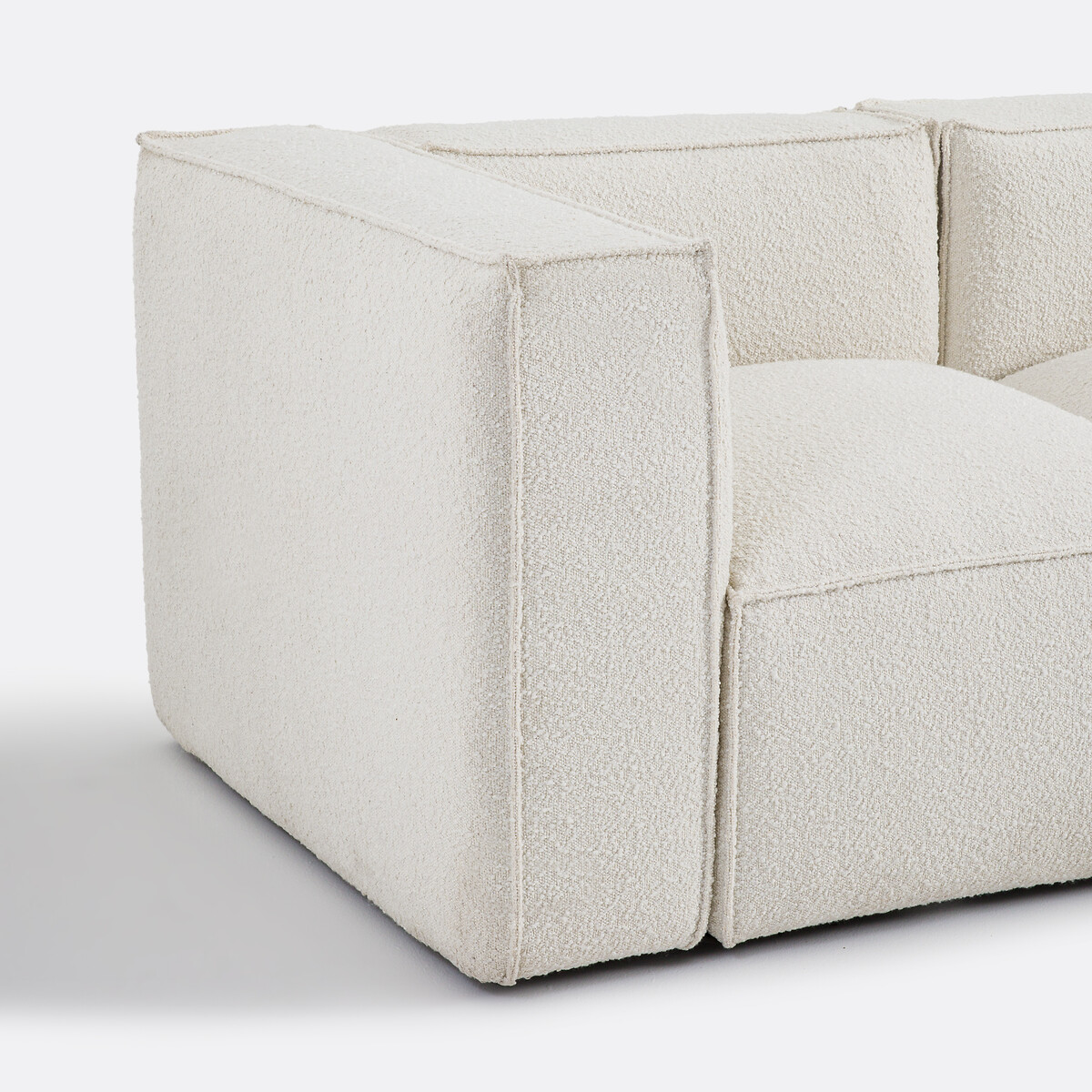LA REDOUTE INTERIORS<br>Banco modular, 2 zit, boucle, Seven
