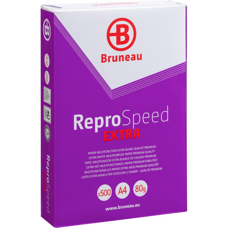 Papier A4 blanc 80 g Bruneau Reprospeed Extra - Ramette de 500 feuilles