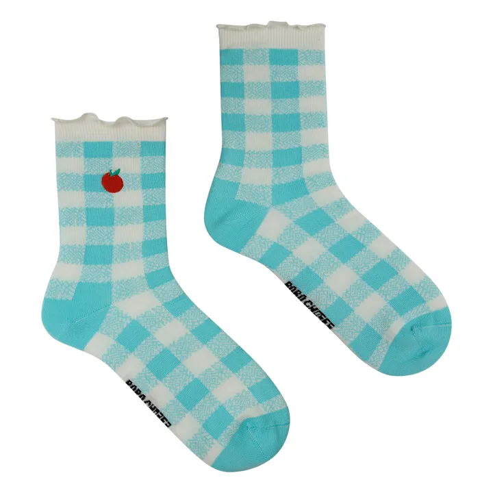 Bobo Choses Lot de 2 Chaussettes Vichy - Collection Femme  | Rose pâle
