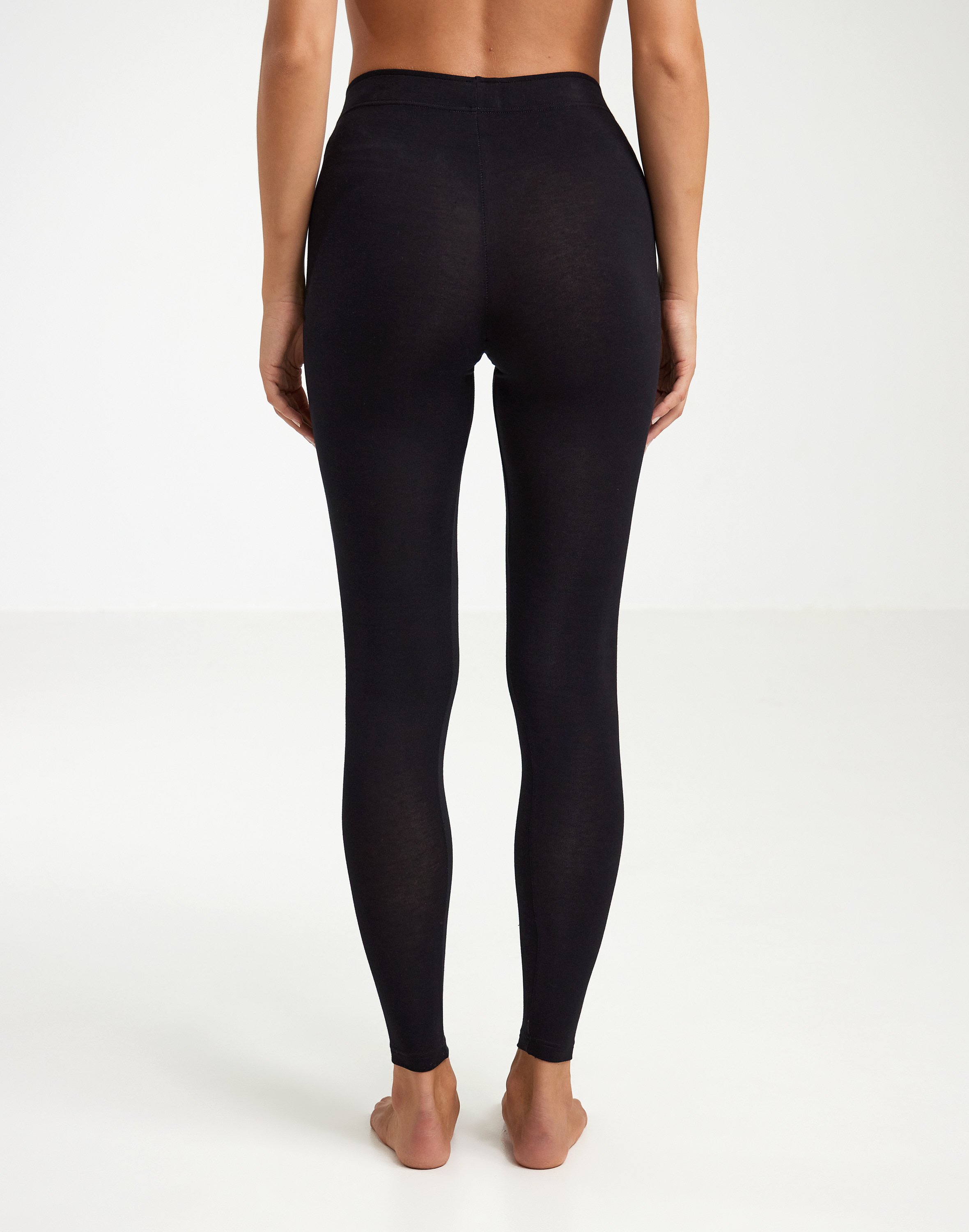 Legging van katoen voor dames in Zwart