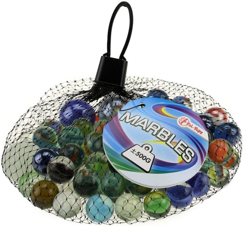 Toi-Toys - Knikkers - Assorti Kleuren - Glas - 500 Gram