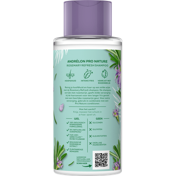 Andrélon Pro Nature Shampoo Rosemary Refresh 400 ml