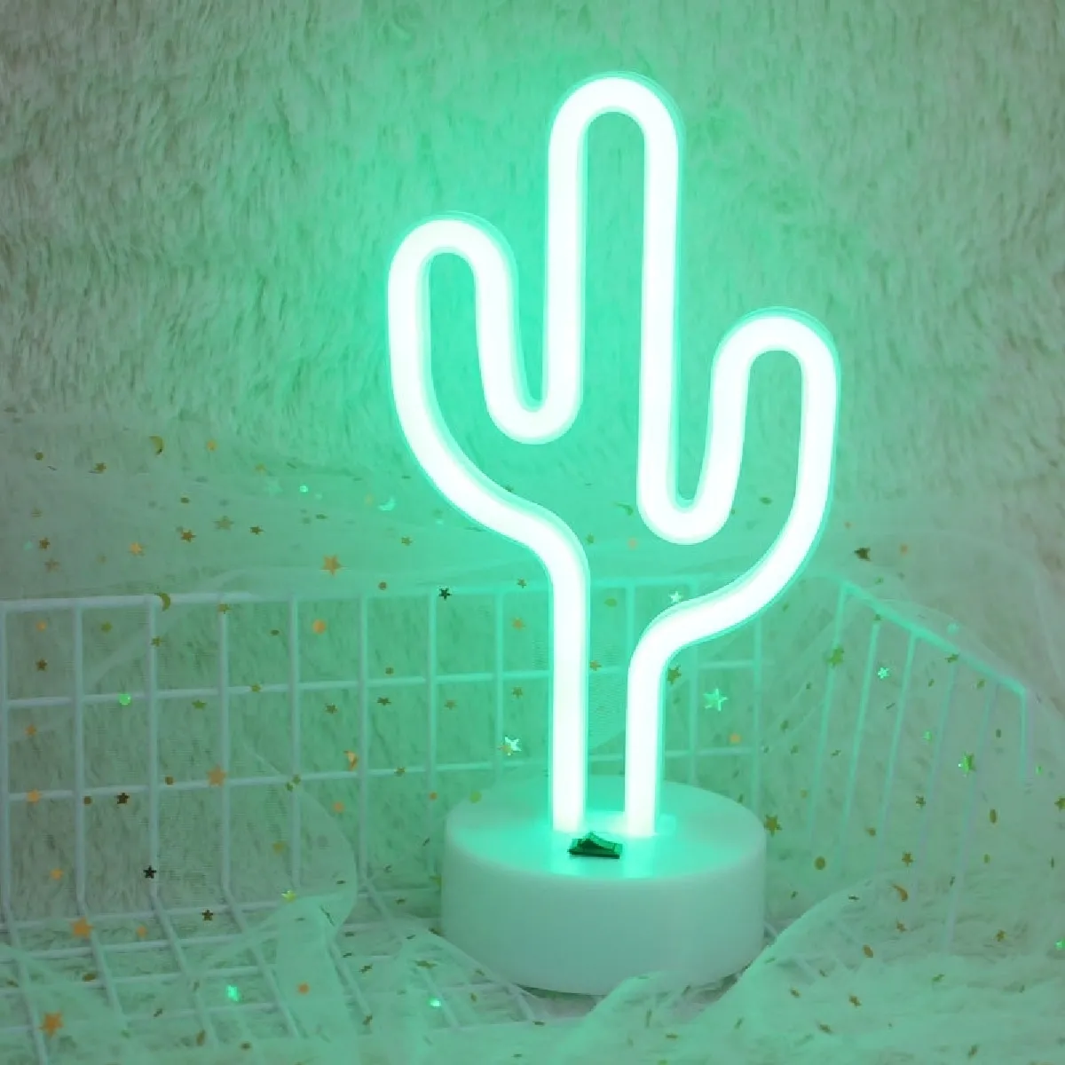 Wewoo Guirlande LED Cactus Vert