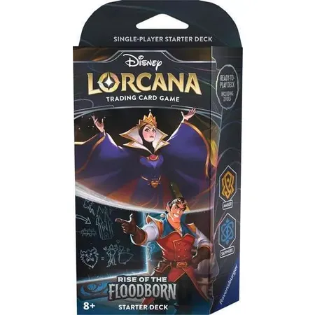 Ravensburger Disney Lorcana: Aufstieg der Flutgestalten - Starter Deck Bernstein und Saphir (Englisch)