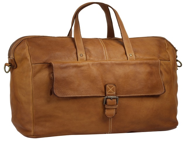 Cluty Reisetasche echt Leder, Made in Italy