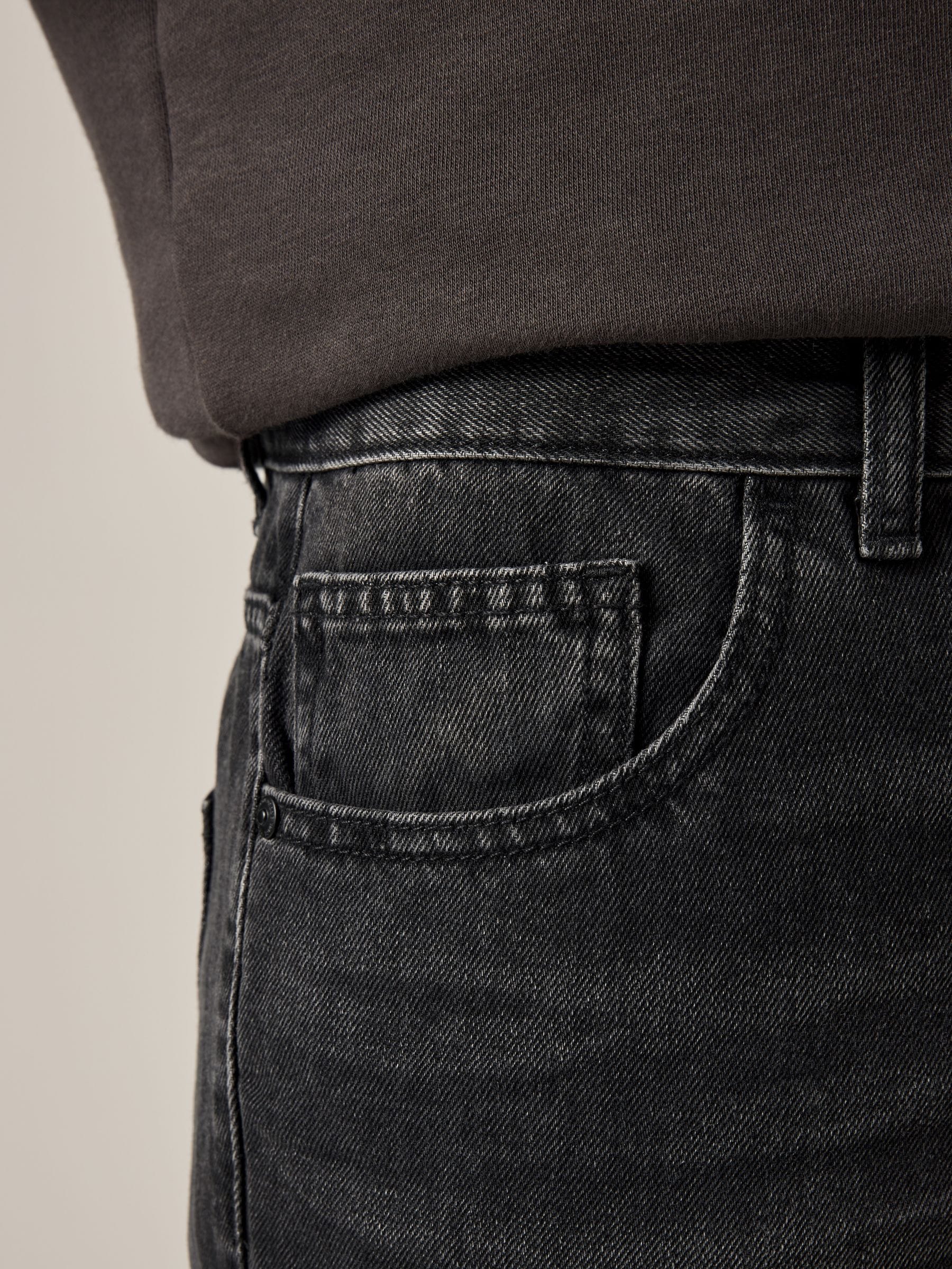 Zwart gewassen - 100% katoenen authentic jeans