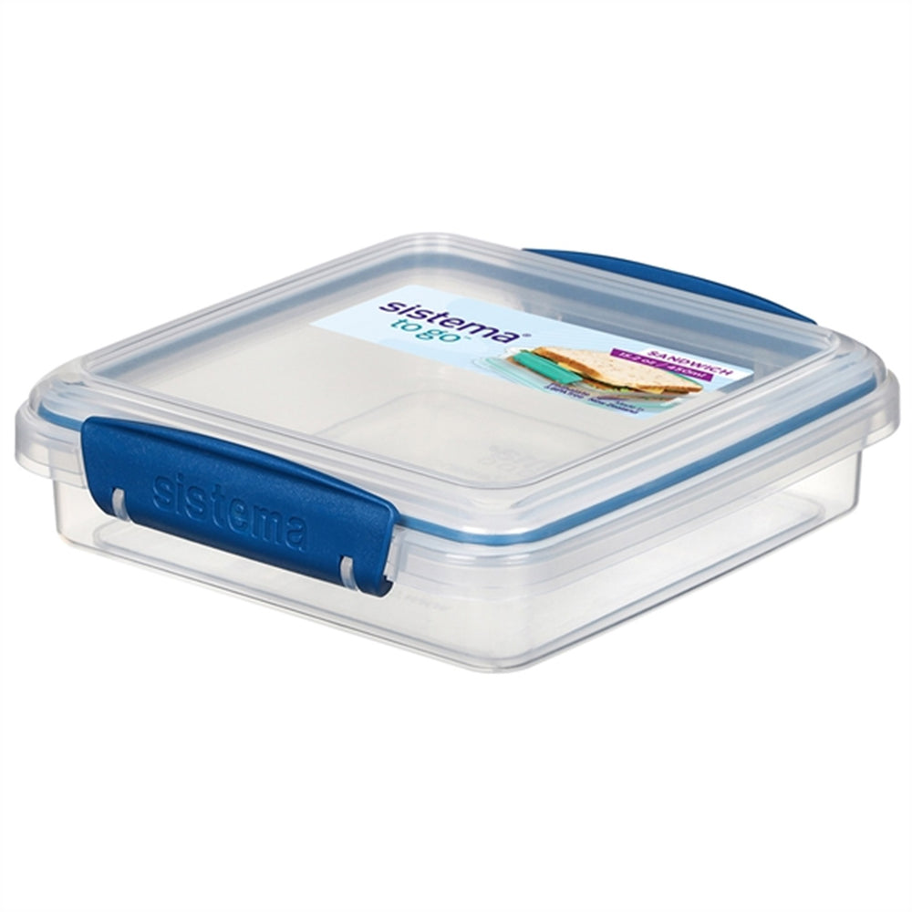 Køb Sistema To Go Sandwich Madkasse 450 ml Ocean Blue