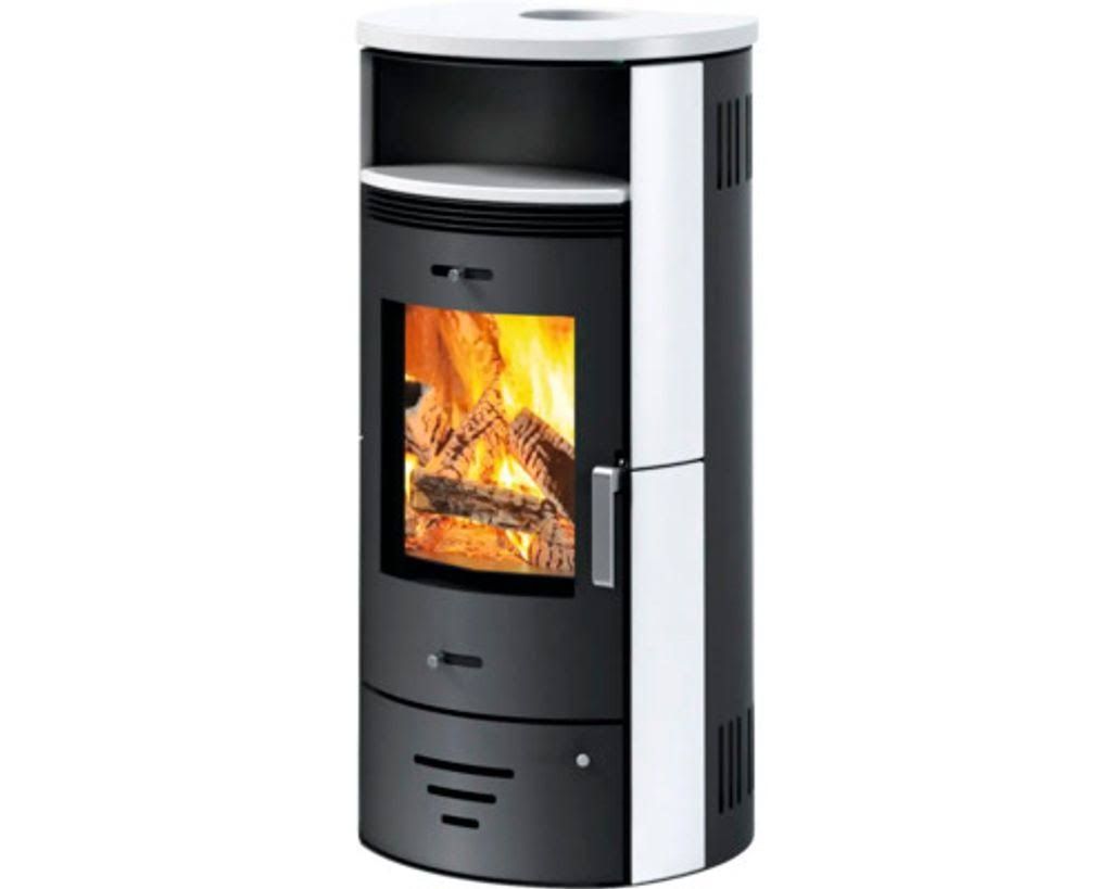 Kaminofen Casablanca 3.0 Keramik 7,5 kW mit Wärmefach