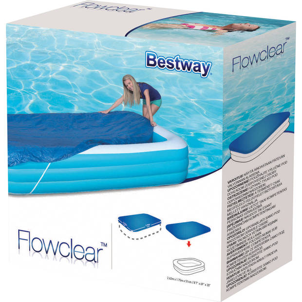 Bestway afdekzeil voor zwembad - 262 x 175 cm