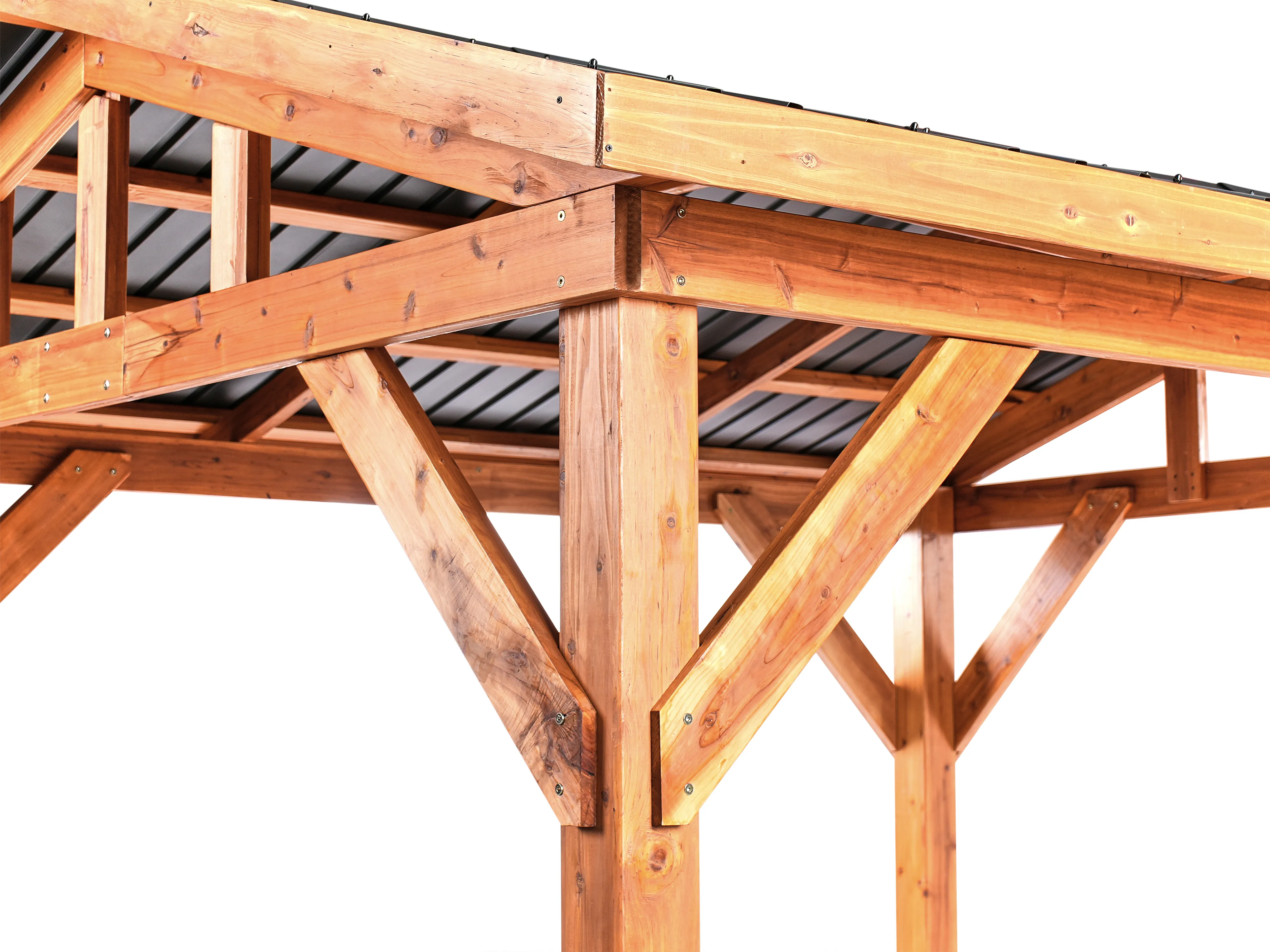 Paviljoen SECCHIA Dennenhout 296 cm 350 cm Bruin/grijs