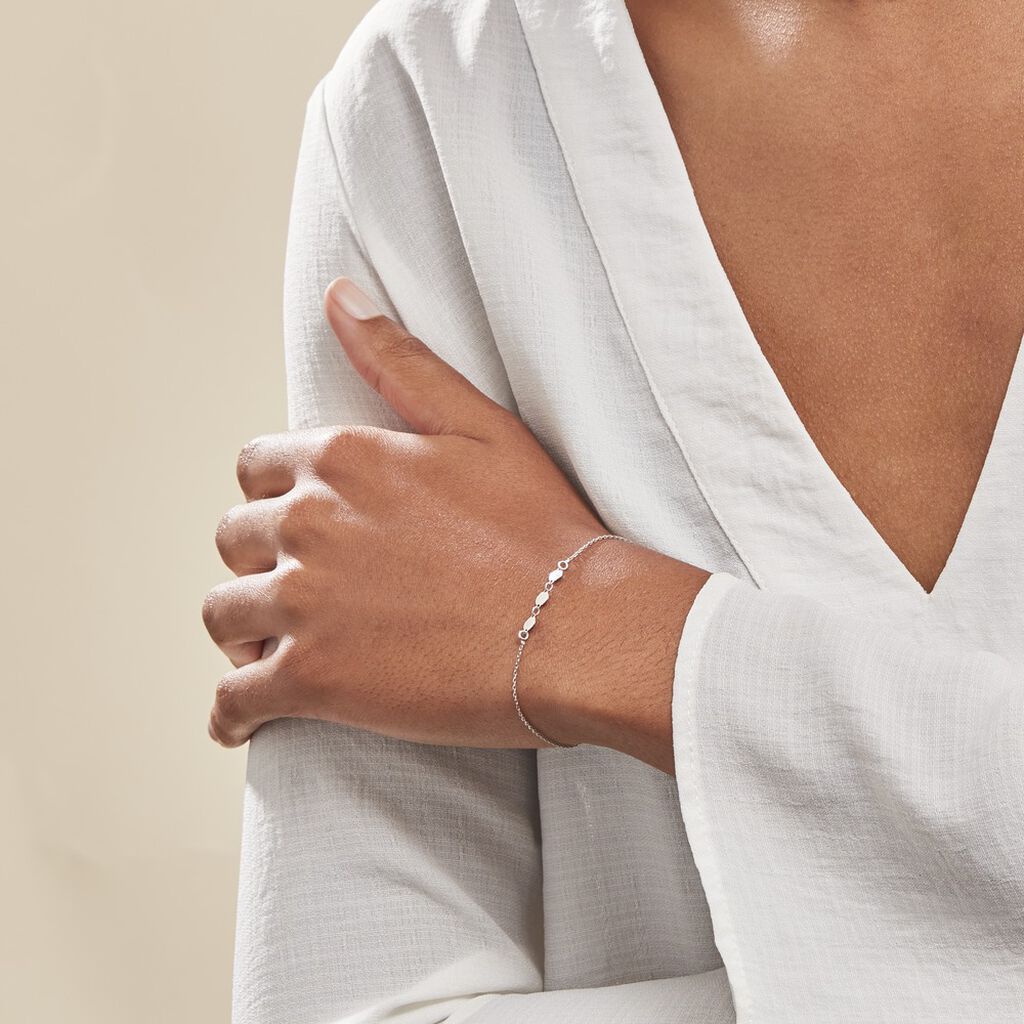 Bracelet Poenui Argent Blanc