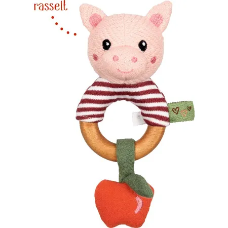 Die Spiegelburg Holz-Ringrassel Schwein - Little Wonder