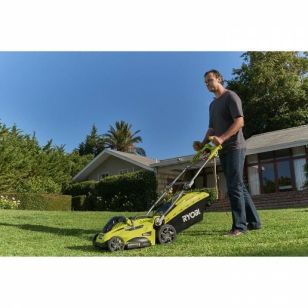 Tondeuse a gazon électrique 1800w 40cm de coupe rlm18e40h - 5 réglages de hauteur de coupe + mulching