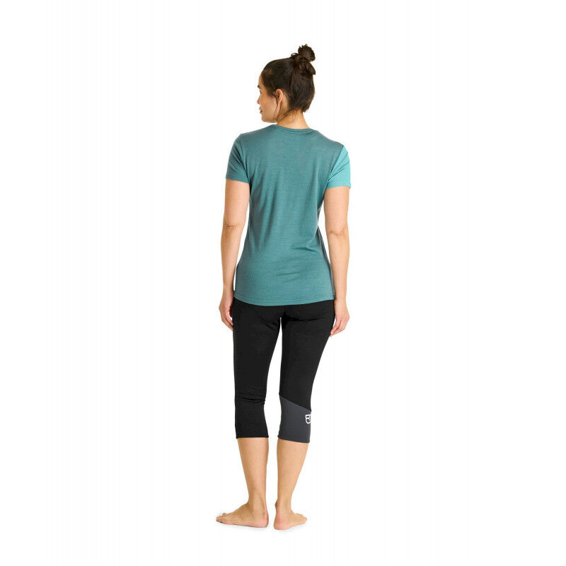 185 Rock'N'Wool Short Sleeve - T-shirt en laine mérinos femme