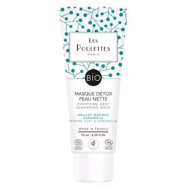 Les Poulettes Paris - Máscara Facial Detox Orgânica Certificada - 75 ml