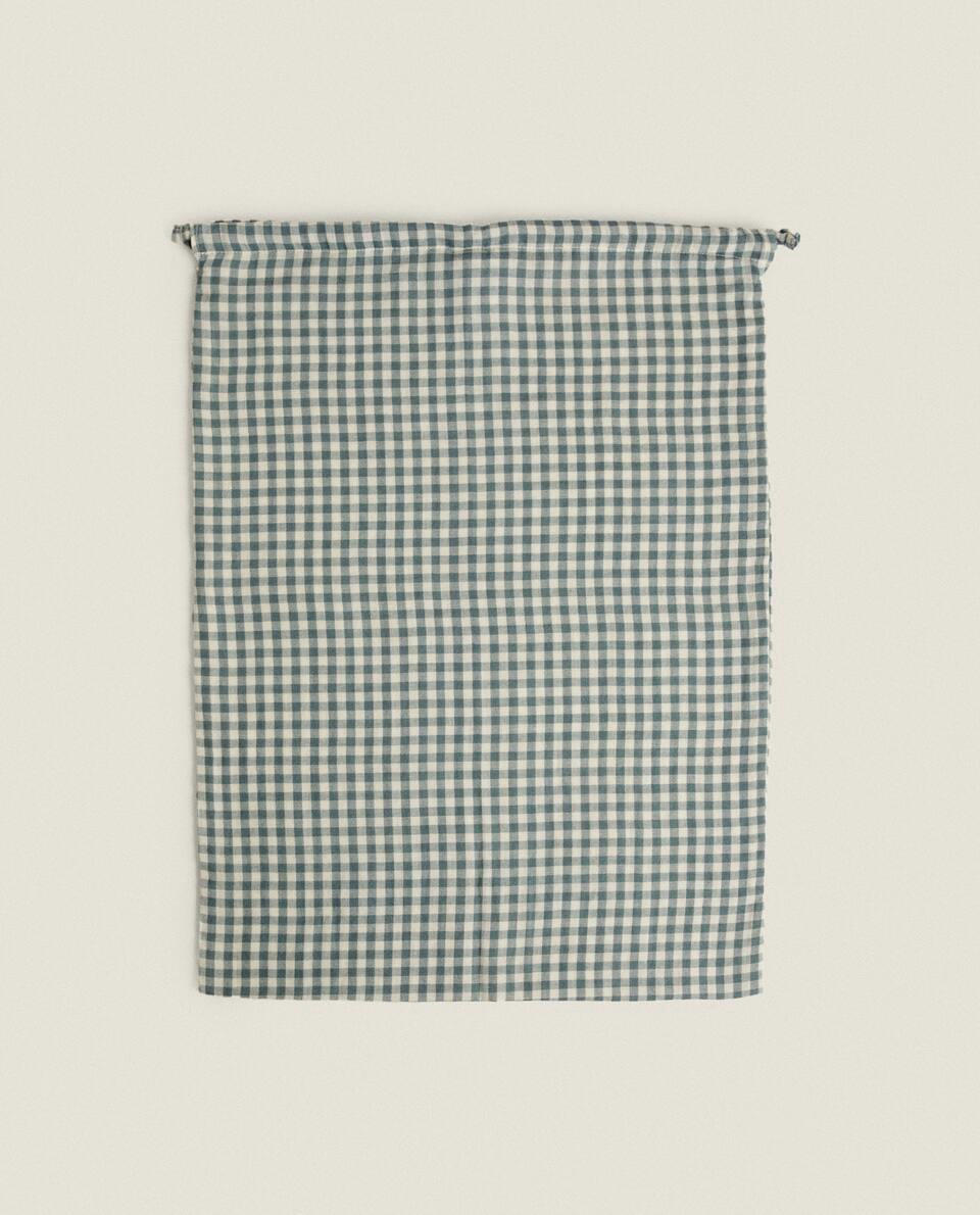 SACO DE ROUPA INFANTIL XADREZ