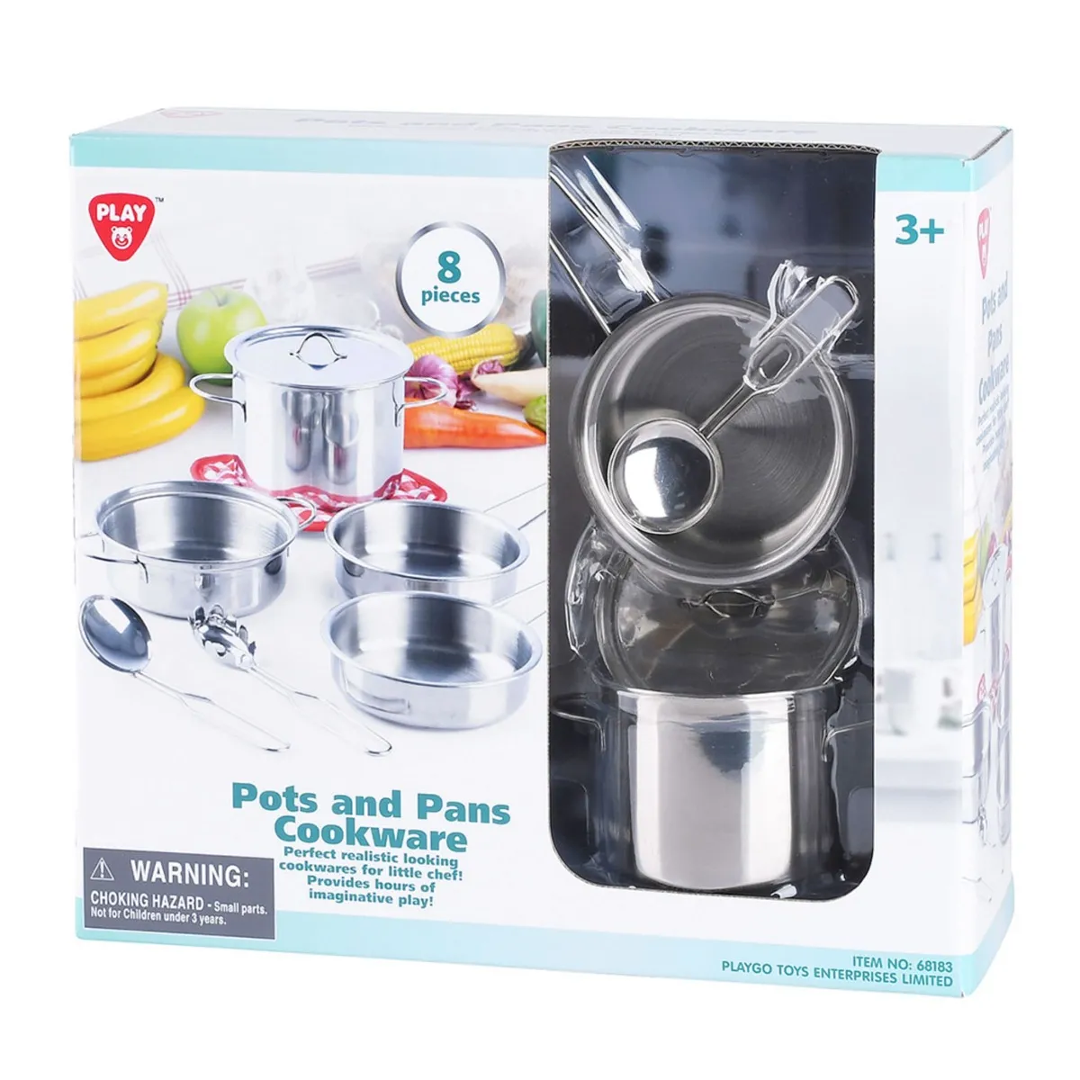 Kid Jouets Mini Batterie de Cuisine 8 Pièces
