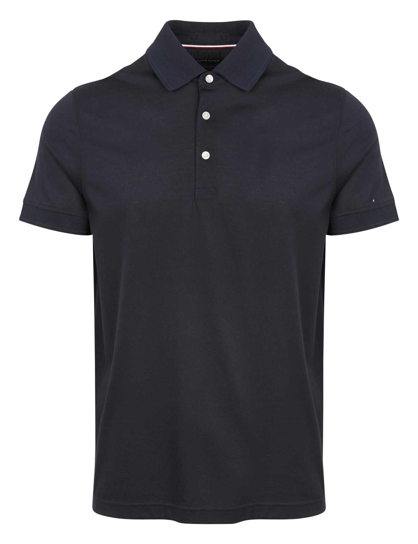 Polo droit en coton| Bleu