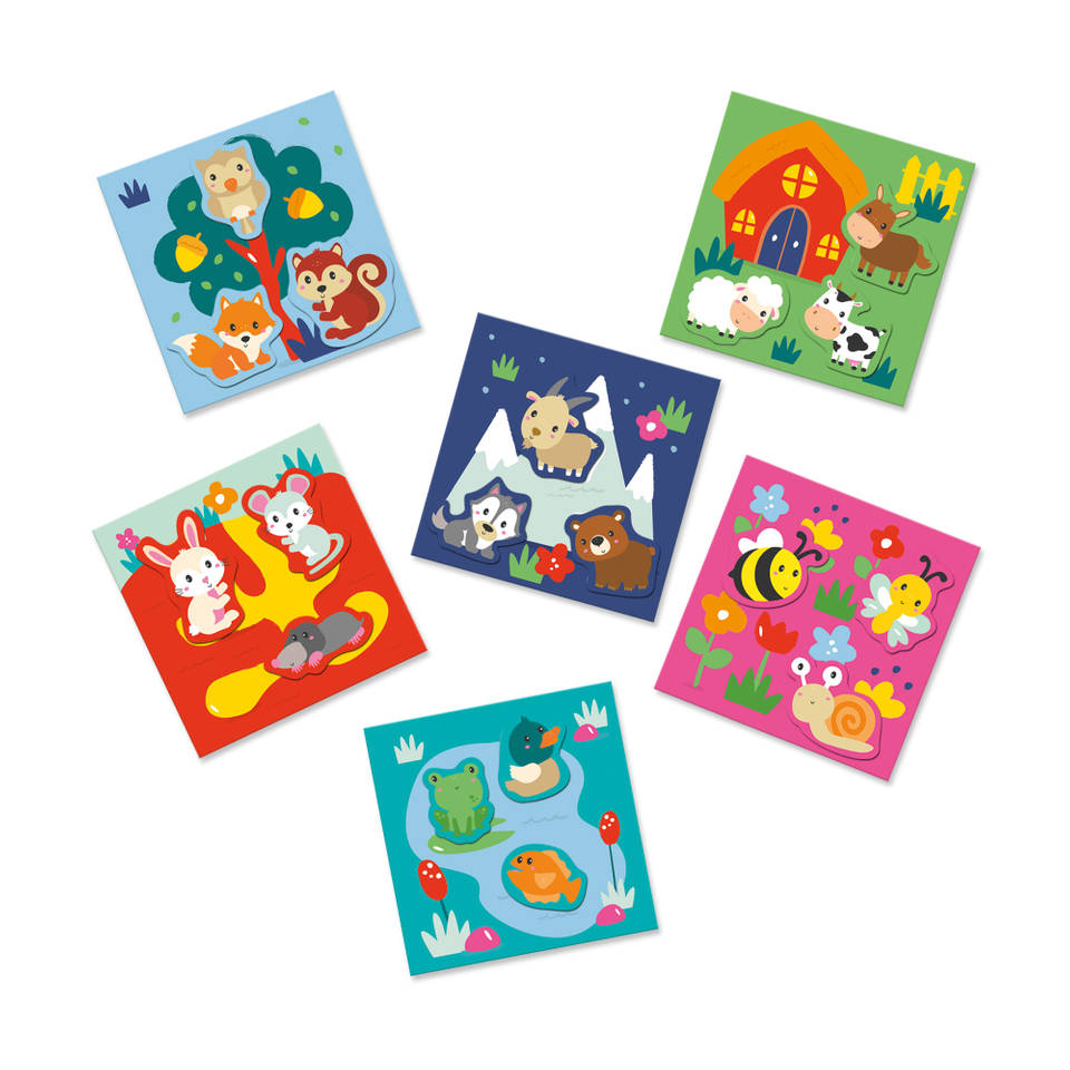 SES My First waar woon ik? Dieren plakken set