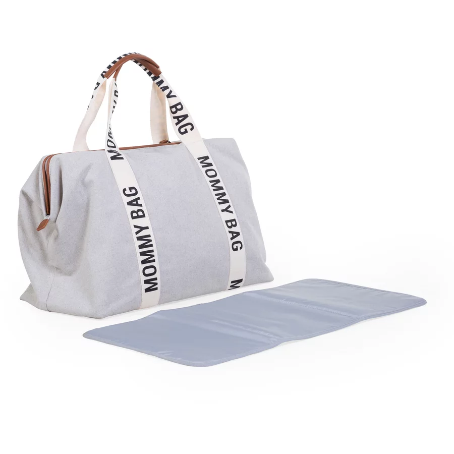 CHILDHOME Mommy Bag Signatur Canvas offwhite