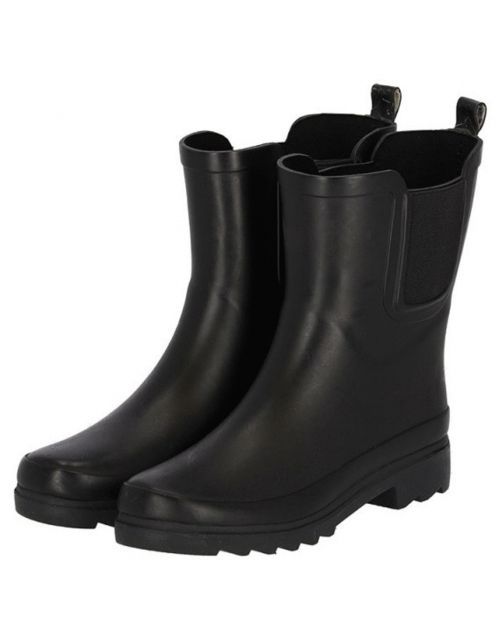 Xq Footwear Chelsea Regenlaars Rubber Zwart - Laarzen