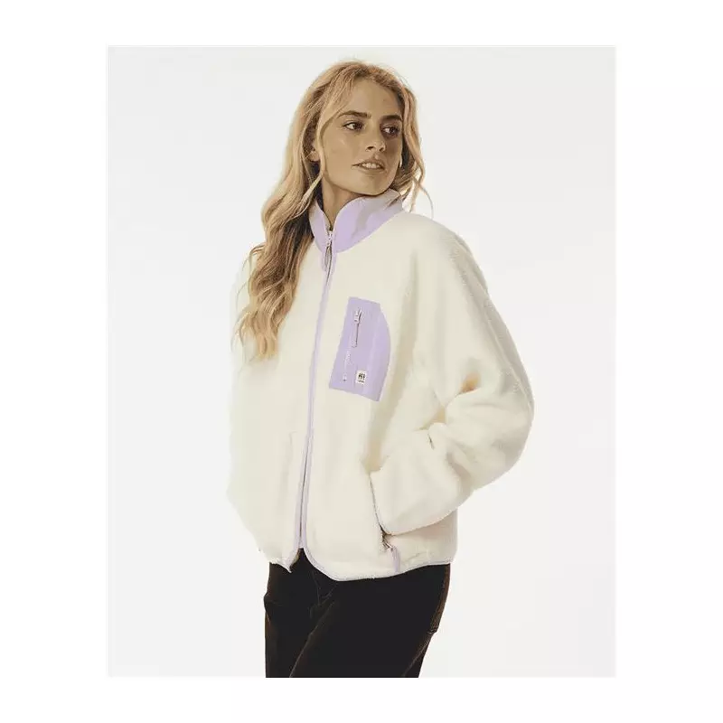 Veste femme RIPCURL Locals Only Polar Fleece Cream L