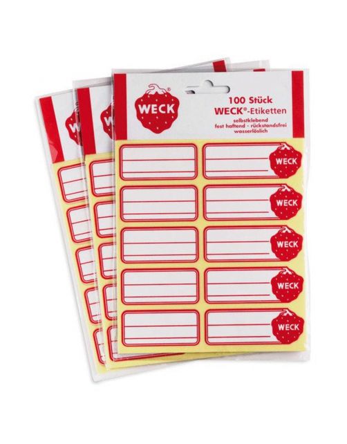 Weck Etiketten 100 Stuks - Inmaken -