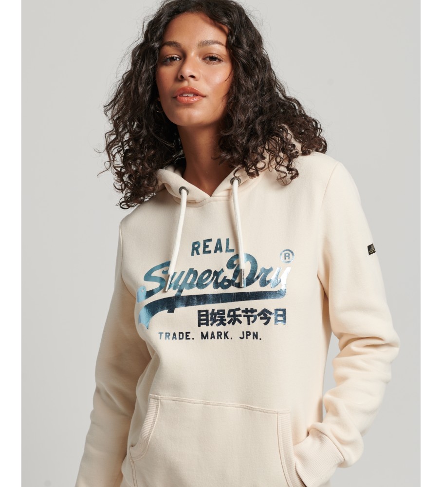 Moletom com capuz e detalhes amarelos da Superdry