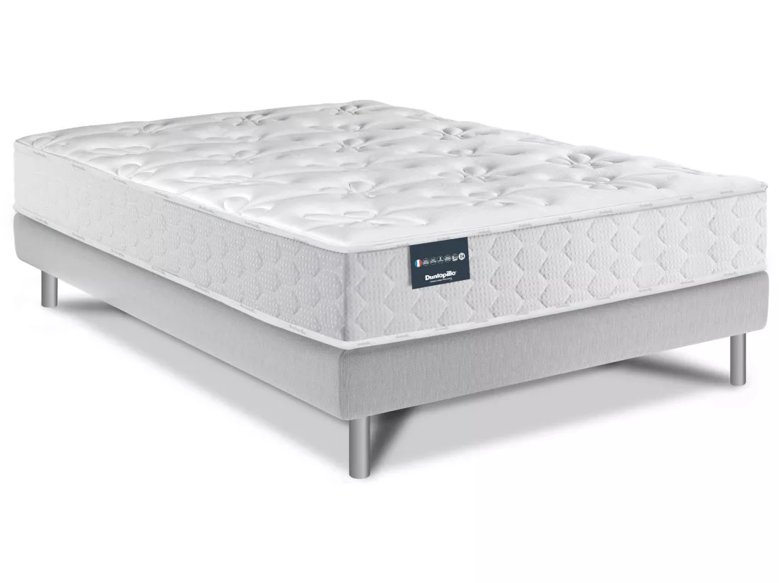Matelas Dunlopillo ressorts ensachés, ferme et moelleux 23cm 160x200 JACINTHE