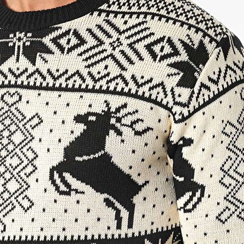 Pull Beige Noir
